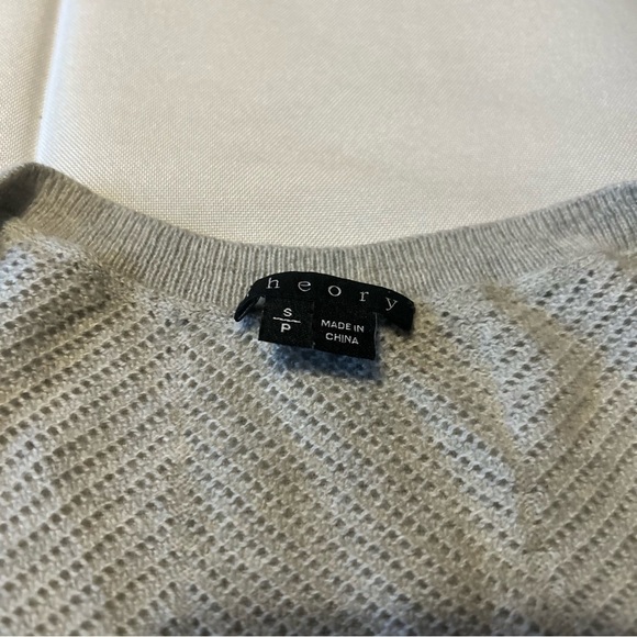 Theory Women Tunic Top Sea Cottoncash Hopeswell Tank Crochet Knit Size Small - Picture 2 of 6